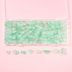 120Pcs 8 Styles Spray Painted Transparent Glass Beads&nbsp;GLAA-FS0002-22