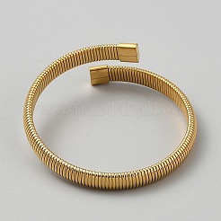 304 Stainless Steel Cuff Bangles for Women&nbsp;BJEW-WH0001-24G
