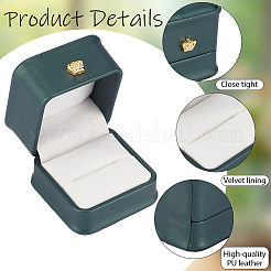 2Pcs PU Leather Jewelry Boxes&nbsp;CON-CL0001-16
