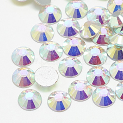 Flat Back Glass Rhinestone Cabochons&nbsp;RGLA-T090-SS3-02