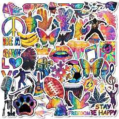 50Pcs Trendy and Cool Themes Paper Stickers&nbsp;STIC-C012-16