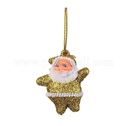 6Pcs 6 Colors Christmas Santa Claus Foam Pendant Decorations&nbsp;HJEW-A011-01