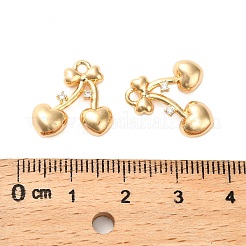 Brass Micro Pave Cubic Zirconia Pendants&nbsp;KK-K351-64G