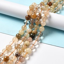 Natural Rutilated Quartz Beads Strands&nbsp;G-B029-B02-04