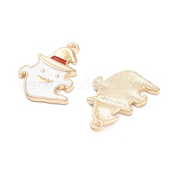 Halloween Theme Light Gold Plated Alloy Enamel Pendants&nbsp;ENAM-M219-14KCG-03