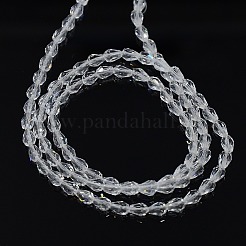 Teardrop Crystal Glass Beads Strands&nbsp;X-GLAA-F022-C01