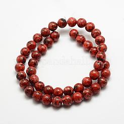 Natural Larvikite Beads Strands&nbsp;G-E382-8mm-M