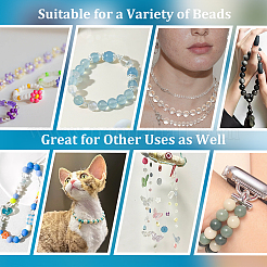 Flat Elastic Crystal String&nbsp;EW-WH0016-02C-01