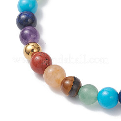 Chakra Natural Mixed Gemstone Beads Stretch Bracelets for Women&nbsp;BJEW-JB12607-02