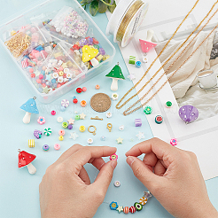 DIY Candy Color Bracelet Necklace Making Kit&nbsp;DIY-PH0009-40