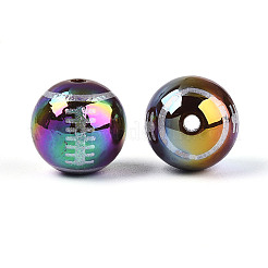 UV Plating Opaque Acrylic Beads&nbsp;PACR-N016-01A