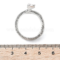 Alloy Cuff Finger Rings&nbsp;X-RJEW-T006-33AS