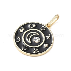 Brass Enamel Pendants&nbsp;ENAM-I086-10
