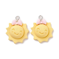 Opaque Resin Pendants&nbsp;RESI-F030-07