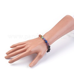 Natural Mixed Stone Stretch Bracelets&nbsp;BJEW-JB03945-02