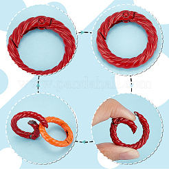 20Pcs 10 Colors Zinc Alloy Spring Gate Rings&nbsp;FIND-PH0017-36