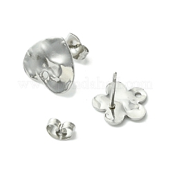 12Pcs 6 Styles 304 Stainless Steel Stud Earring Findings&nbsp;FIND-FS0002-39