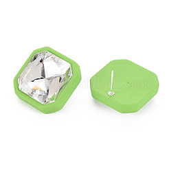 Crystal Rhinestone Square Stud Earrings with 925 Sterling Silver Pins for Women&nbsp;MACR-S275-039A