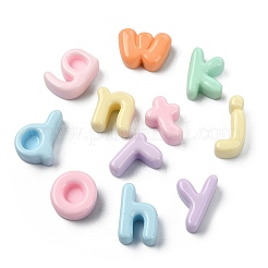 Letter Opaque Resin Cabochons&nbsp;CRES-CJZ0001-02
