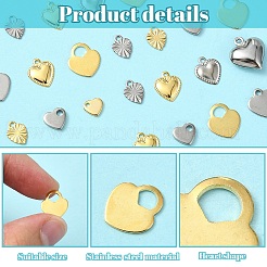 9 Styles 201/304 Stainless Steel Charms&nbsp;STAS-YW0002-54