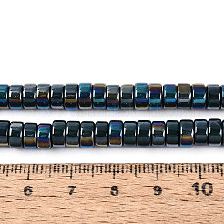 AB Color Plated Opaque Glass Beads Strands&nbsp;LS-GLAA-T026-3x6mm-P16