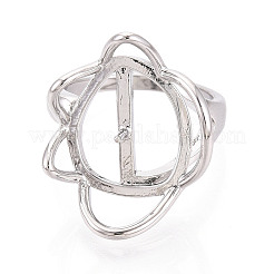 Flower Brass Cup Peg Ring Settings&nbsp;KK-N274-39P