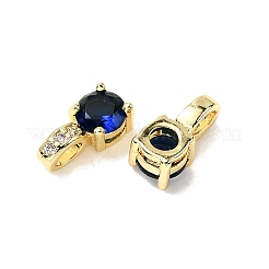 Flat Round Brass Charms&nbsp;KK-C134-21G