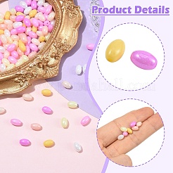 350Pcs 7 Colors Opaque Colours Luster Glass Seed Beads&nbsp;SEED-YW0003-23