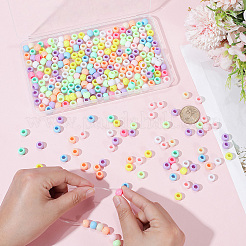 300Pcs Opaque Acrylic European Beads&nbsp;MACR-PA0001-65