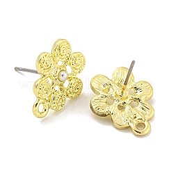 Rack Plating Alloy Stud Earring Finding&nbsp;FIND-C053-09C-G