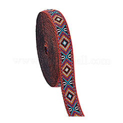 10 Yards Ethnic Style Embroidery Polyester Ribbons&nbsp;OCOR-PH0006-89