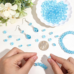 4Strands Electroplate Transparent Glass Beads Strands&nbsp;EGLA-PA0001-45A