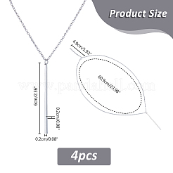304 Stainless Steel Pendant Necklaces&nbsp;NJEW-FH0001-14B