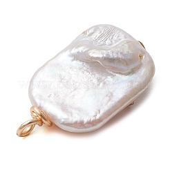 Copper Wire Wrapped Natural Baroque Keshi Pearl Pendants&nbsp;PALLOY-JF02799