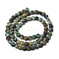 Natural African Turquoise(Jasper) Beads Strands&nbsp;G-P575-C18-6mm