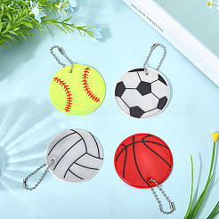 20Pcs 4 Styles PVC Sports Ball Pendant Decoration&nbsp;KY-SP0001-59