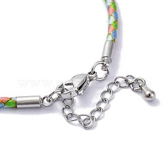 Polyester Cord Braided Bracelet Makings&nbsp;MAK-Z003-01P-16