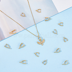 40Pcs 2 Style Rack Plating Eco-friendly Brass Ice Pick Pinch Bails&nbsp;KK-FH0005-33