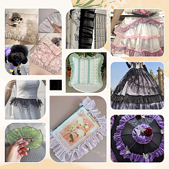 Polyester Lace Ribbon&nbsp;SRIB-NB0001-22D
