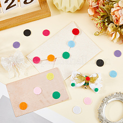 1000Pcs 10 Colors Flat Round Felt Fabric&nbsp;DIY-SC0029-63A