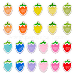 22Pcs 11 Colors Transparent Enamel Acrylic Beads&nbsp;TACR-TA0001-59