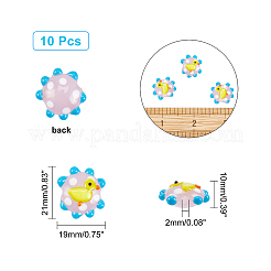 10Pcs Handmade Lampwork Beads&nbsp;LAMP-NB0001-40