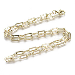 Brass Paperclip Chains&nbsp;MAK-S072-15A-KC