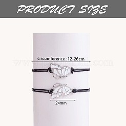 2Pcs White Brass Enamel Butterfly Link Bracelets Set&nbsp;JB732A