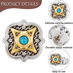 10Pcs Antique Silver Alloy Decorative Rivets&nbsp;BUTT-GF0004-22A