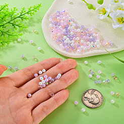 200Pcs 4 Colors Electroplate Glass Beads&nbsp;EGLA-TA0013-64