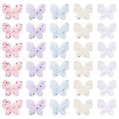 50Pcs 5 Colors Marbled Stone Style Opaque Acrylic Beads&nbsp;OACR-TA0003-64