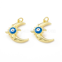 Eco-Friendly Brass Enamel Pendants&nbsp;KK-I698-21G
