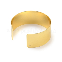 Brass Plain Wide Cuff Bangles&nbsp;BJEW-D039-03G