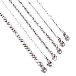 304 Stainless Steel Chain Necklace&nbsp;NJEW-TA0001-10P